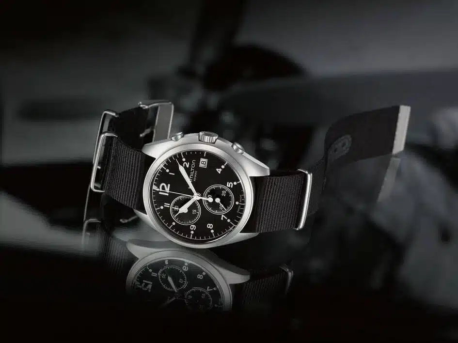 Hamilton Pilot Pioneer Chrono Quartz H76582933 Khaki Aviation - immagine 3