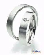 Unica Anelli Oro Bianco Nuziali Mf10 Prezzo Fedi