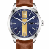 Hamilton Giallo Blu H43311541 Orologio Uomo Broadway