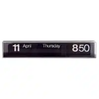 Solari Lineadesign Dator 60 Orizzontale Nero D60on Orologio