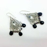 Yvone Christa Diamond Filigree Shape Earring E1078 Orecchini