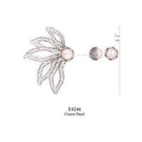 Yvone Christa Five Filigree Leaves E4246 Botanical Garden Orecchini