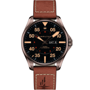 Hamilton Pilot Day Date Auto H64705531 Khaki Aviation