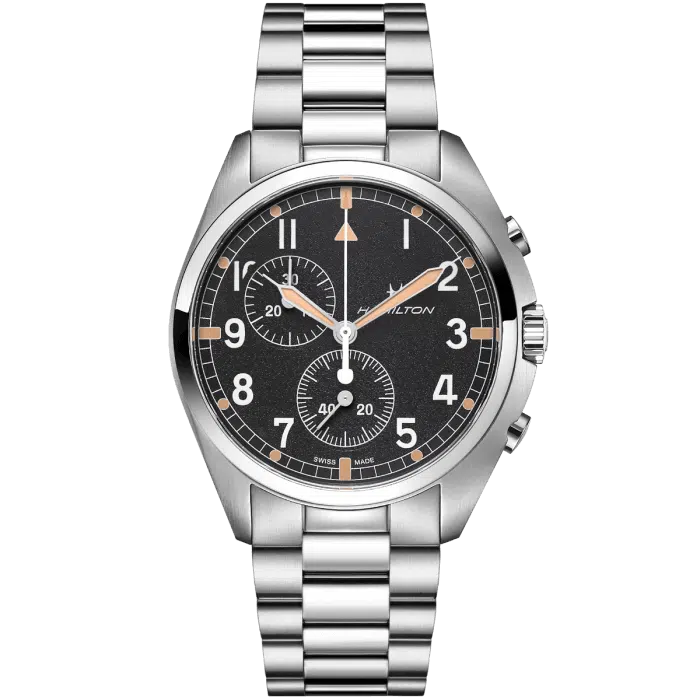 Hamilton Pilot Pioneer Chrono Quartz H76522131 Khaki Aviation