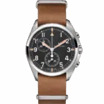 Hamilton Pilot Pioneer Chrono Quartz H76522531 Orologio Khaki Aviation