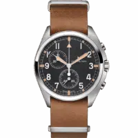 Hamilton Pilot Pioneer Chrono Quartz H76522531 Orologio Khaki Aviation
