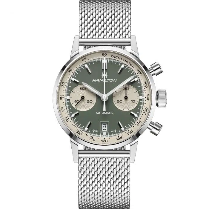 Hamilton Intra Matic Auto Chrono 40mm H38416160 Automatico American Classic