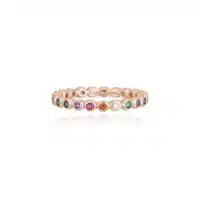 Mabina Anello Eternity Argento Rosato 523132