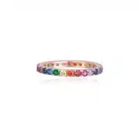 Mabina Anello Eternity Argento Rosato 523133