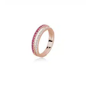 Mabina Anello Argento Zirconi Rosato 523141