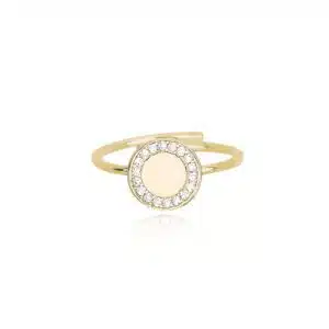Mabina Anello Argento Zirconi Dorato 523145