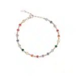 Mabina Bracciale Catena Zirconi Colorati Rosato 533331