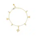 Mabina Bracciale Catena Zirconi Dorato 533345
