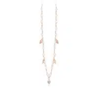 Mabina Collana Perle Zirconi Rosato 553309