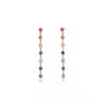 Mabina Orecchini Pendenti Zirconi Colorati 563283