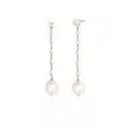 Mabina Orecchini Pendenti Perle Dorati 563309