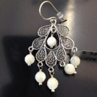 Yvone Christa Oval Filigree Petals E3351 Orecchini