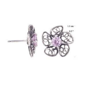 Yvone Christa Phlox Post Tiny Earring E4118 Orecchini