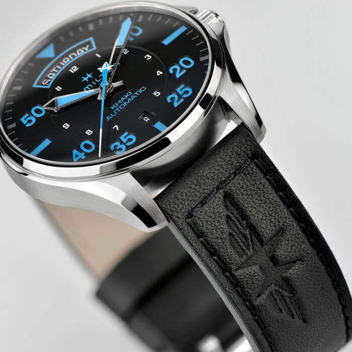 Hamilton Pilot Day Date Air Zermatt Auto H64625731 Khaki Aviation - immagine 3