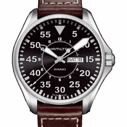 Hamilton Pilot Pioneer Chrono Quartz H64611535 Orologio Khaki Aviation