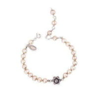 Yvone Christa Rose On Knotted B4192 Pearls Bracciali