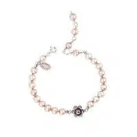Yvone Christa Rose On Knotted B4192 Pearls Bracciali