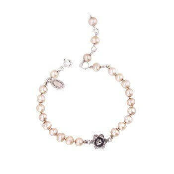 Yvone Christa Rose On Knotted B4192 Pearls Bracciali