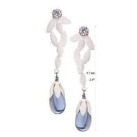 Yvone Christa Solid Handcutted Lotus Chandelier Es016 Orecchini