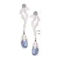 Yvone Christa Solid Handcutted Lotus Chandelier Es016 Orecchini