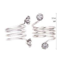 Yvone Christa Spiral Circular Zirconia R4167 Anelli