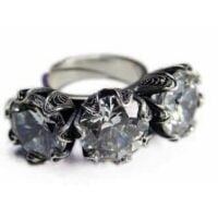 Yvone Christa Triple Tulip Cup With Cz Rcz004 Anelli