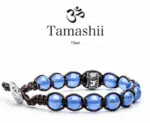 Tamashii Bracciale Ruota Della Preghiera Agata Blu Bhs1100 18 Bracciali bhs1100-18