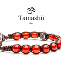 Tamashii Bracciale Ruota Della Preghiera Agata Rosso Passione Bhs1100.124 Bracciali