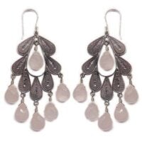 Yvone Christa Filigree Leaf E1218 Orecchini