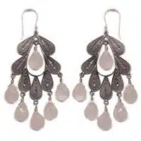 Yvone Christa Filigree Leaf E1218 Orecchini