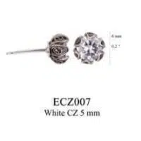 Yvone Christa Gioielli Extra Small Tulip Cup Post Ecz007 Orecchini