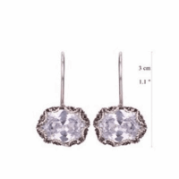 Yvone Christa Oval Zirconia Hang E3937 Orecchini
