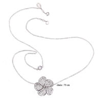 Yvone Christa Thin Neck With Phlox & Zirconia C4124 Collane