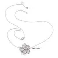 Yvone Christa Thin Neck With Phlox & Zirconia C4124 Collane