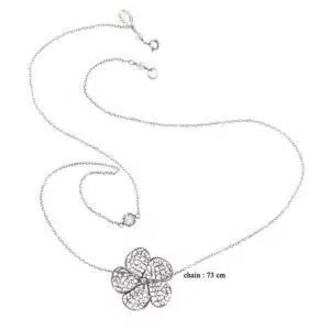 Yvone Christa Thin Neck With Phlox & Zirconia C4124 Collane
