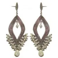 Yvone Christa Smooth Romb Filigree Earring E3151 Orecchini