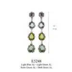 Yvone Christa Long Aquadecor Lemuria Earrings E5248 Orecchini