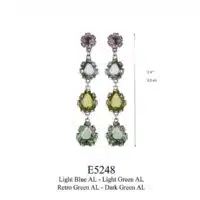 Yvone Christa Long Aquadecor Lemuria Earrings E5248 Orecchini