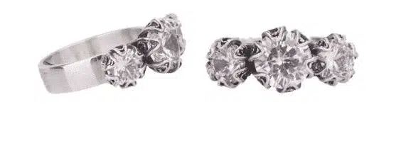 Yvone Christa Circular Zirconia Tilogy Ring R564cz Anelli