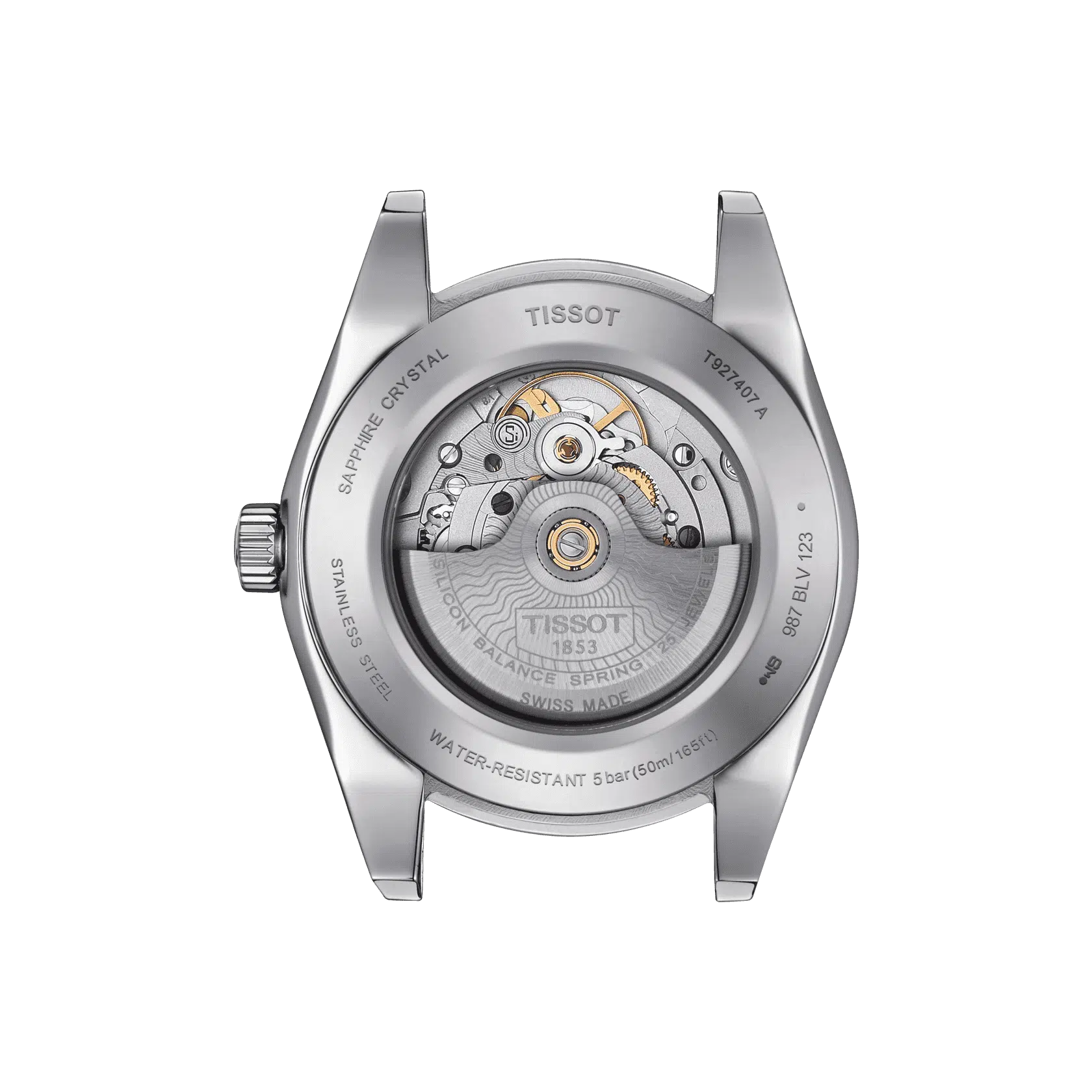 Tissot Gentleman Powermatic 80 Silicium Solid 18K Gold Bezel T9274074103101 - immagine 3