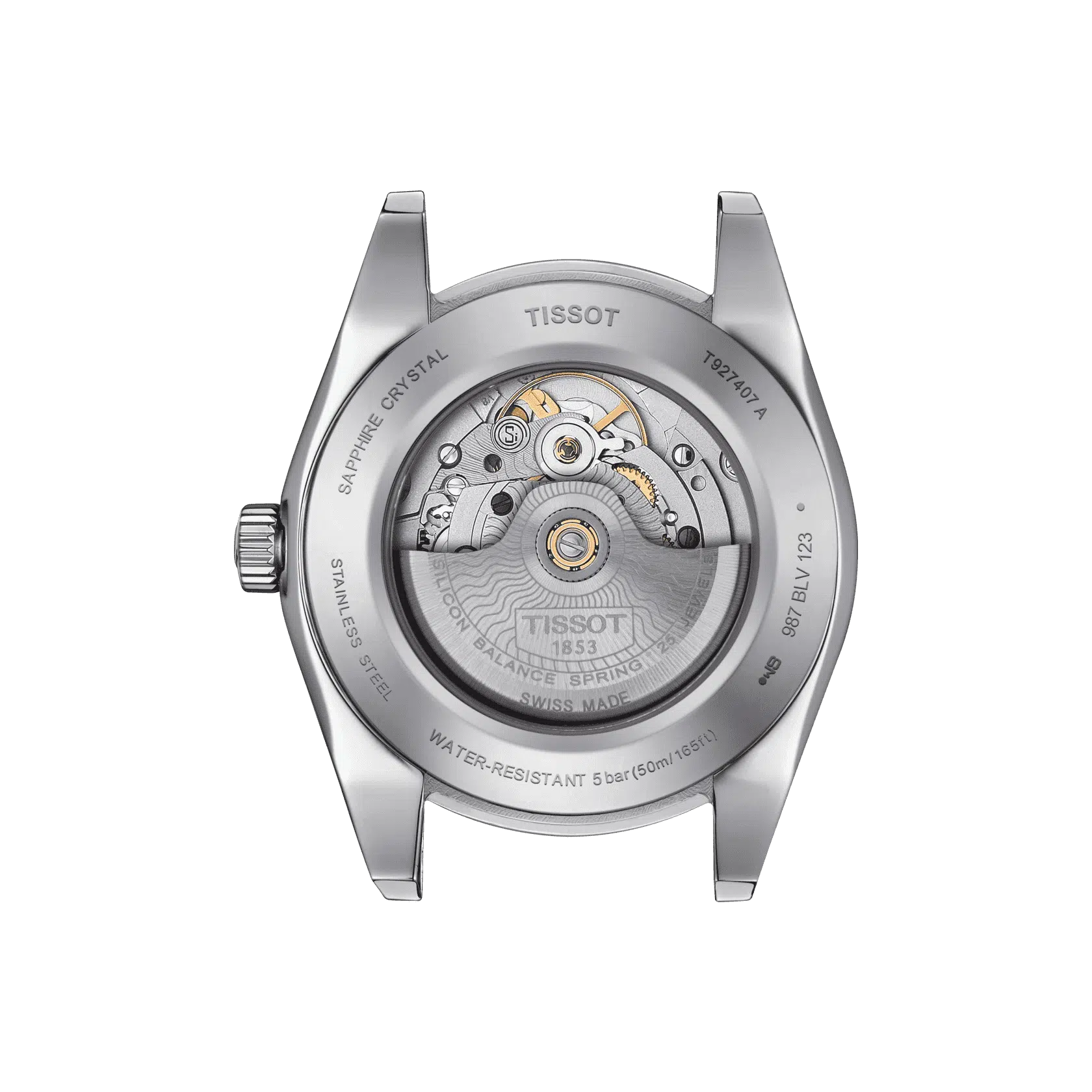 Tissot Gentleman Powermatic 80 Silicium Solid 18K Gold bezel T9274074604100 - immagine 3