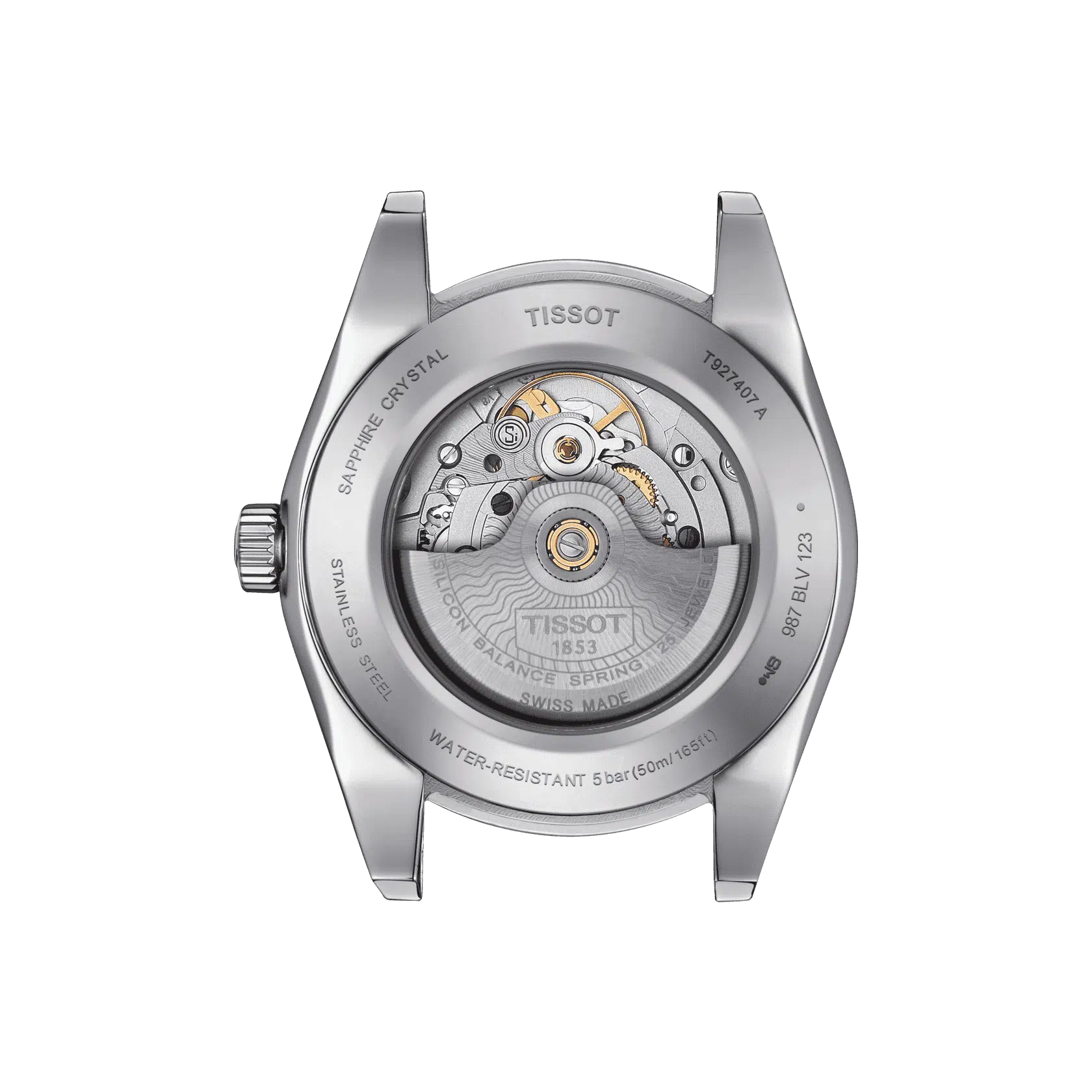 Tissot Gentleman Powermatic 80 Silicium Solid 18K Gold Bezel T9274074604101 - immagine 3