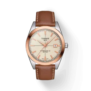 Tissot Gentleman Powermatic 80 Silicium Solid 18K Gold bezel T9274074626100