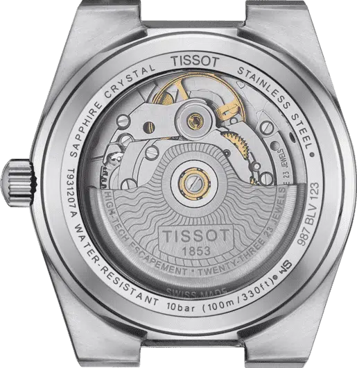 Tissot PRX 35mm Powermatic 80 Steel & 18K Gold Bezel T9312074133600-1 - immagine 4