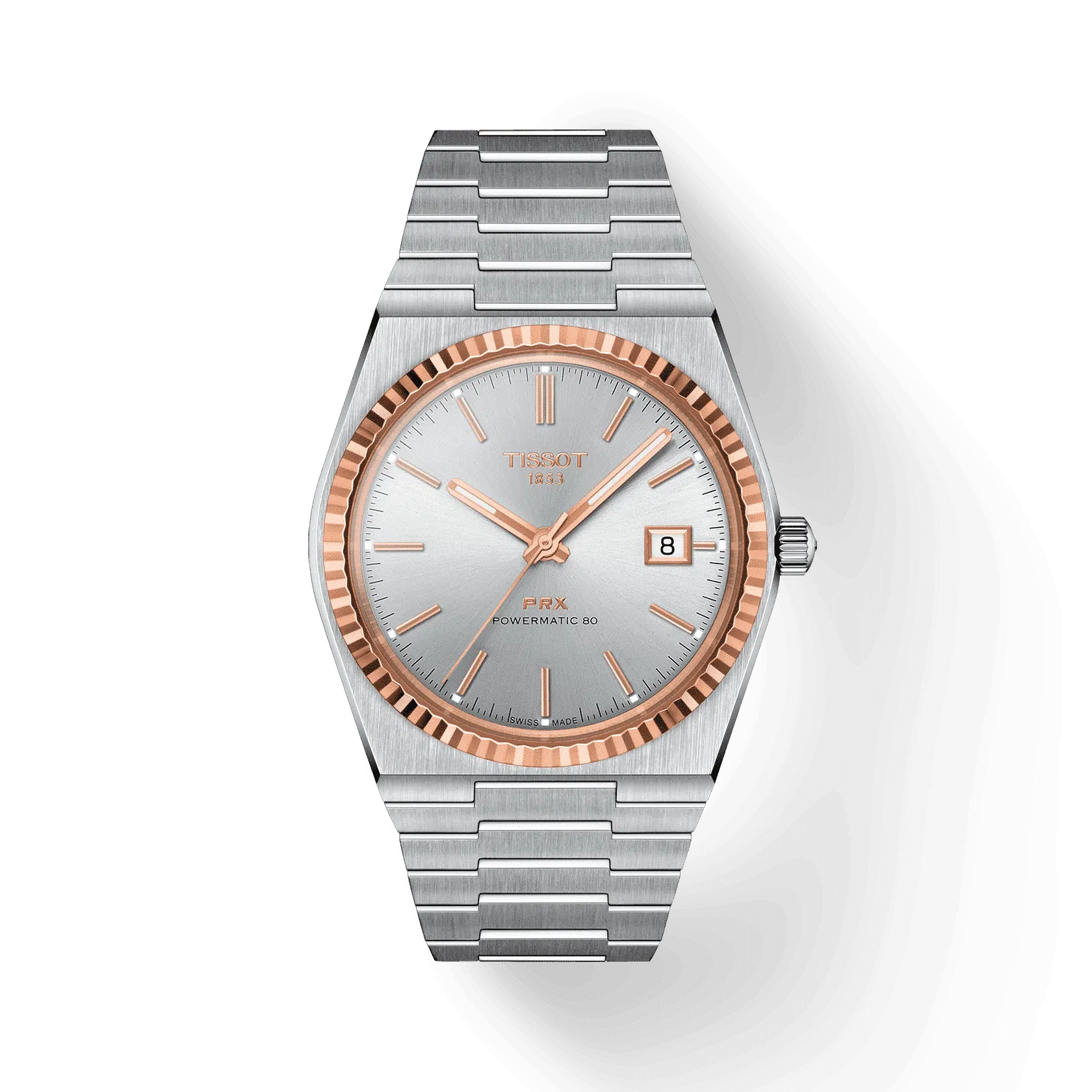 Tissot PRX Powermatic 80 Steel and 18K Gold Bezel T9314074103100